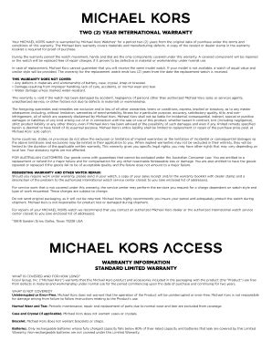 michael kors warranty and repair|Michael Kors complaint department.